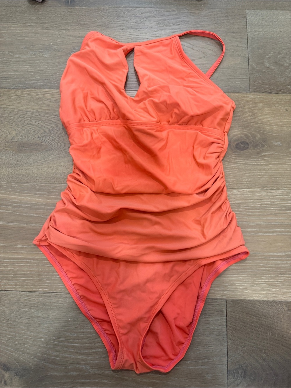 Ellen Tracy Coral One-Piece Swimsuit